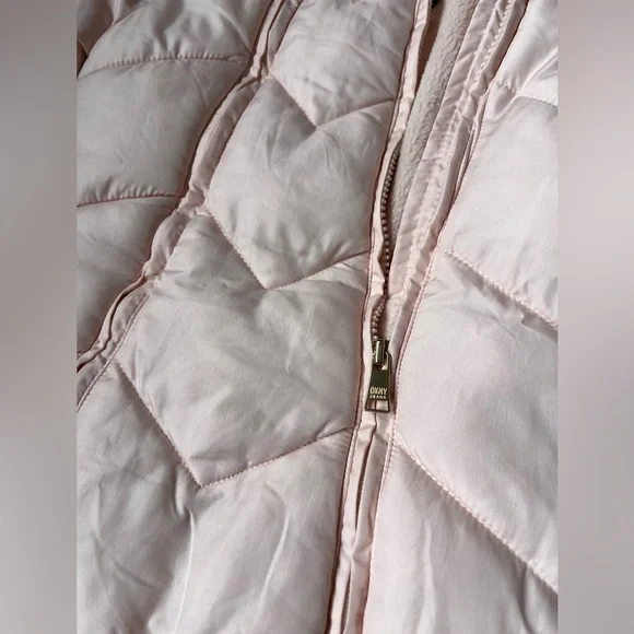 DKNY Soft Blush Pink Baby Snowsuit